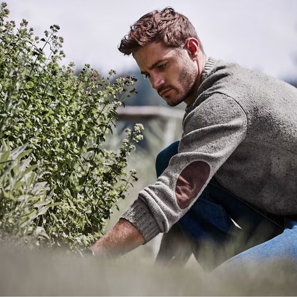 LINE OF TRADE brand Starboard Donegal sweater in Ash - Picture 2 of 2